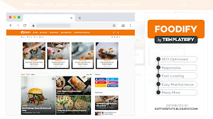 Foodify - Elegant Food & Restaurant Blogger Template