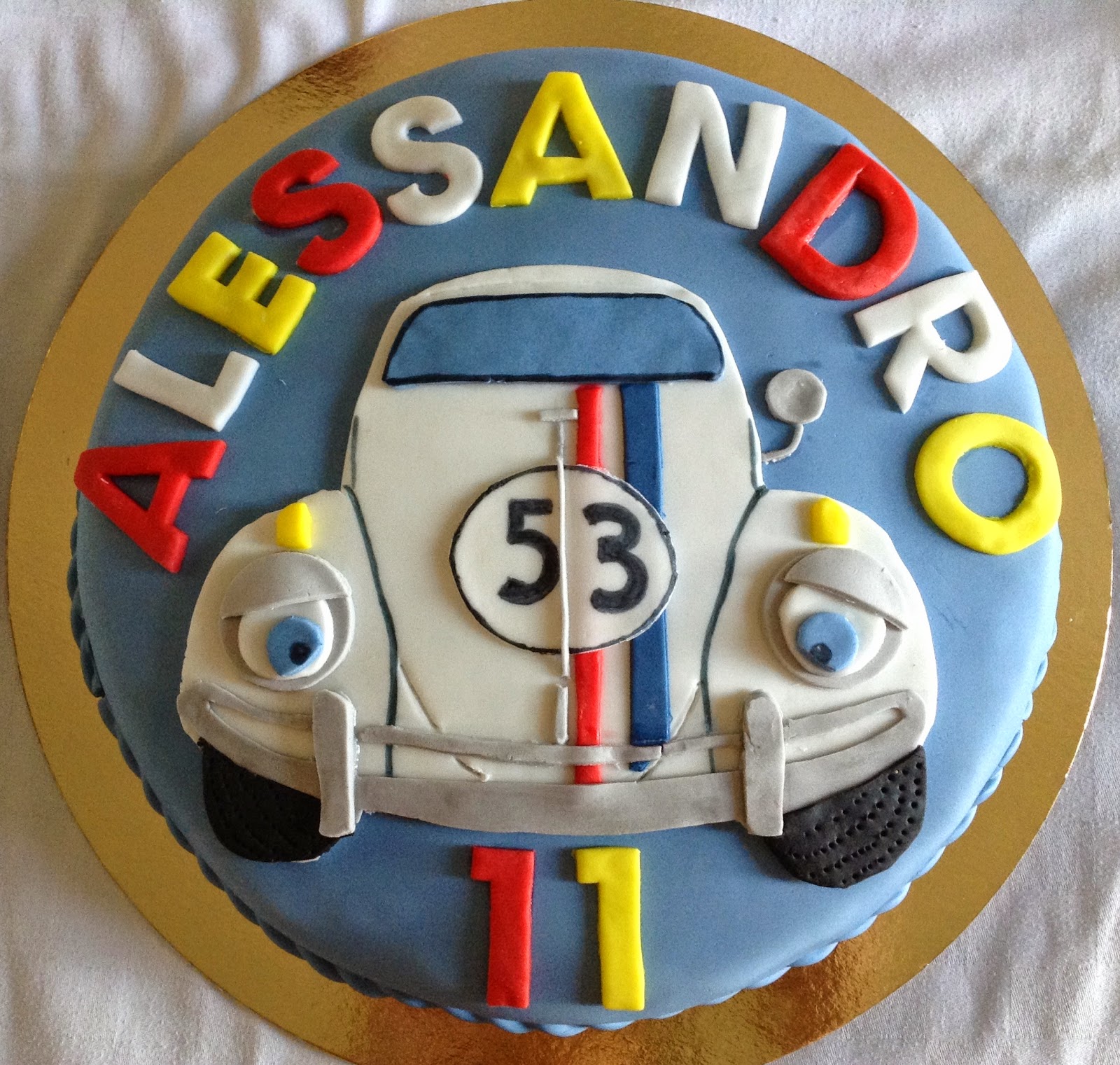 La mamma dei biscotti Torta Herbie il maggiolino tutto matto!