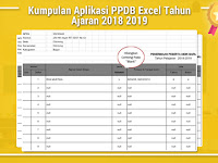 Kumpulan Aplikasi PPDB Excel Tahun Ajaran 2018 2019