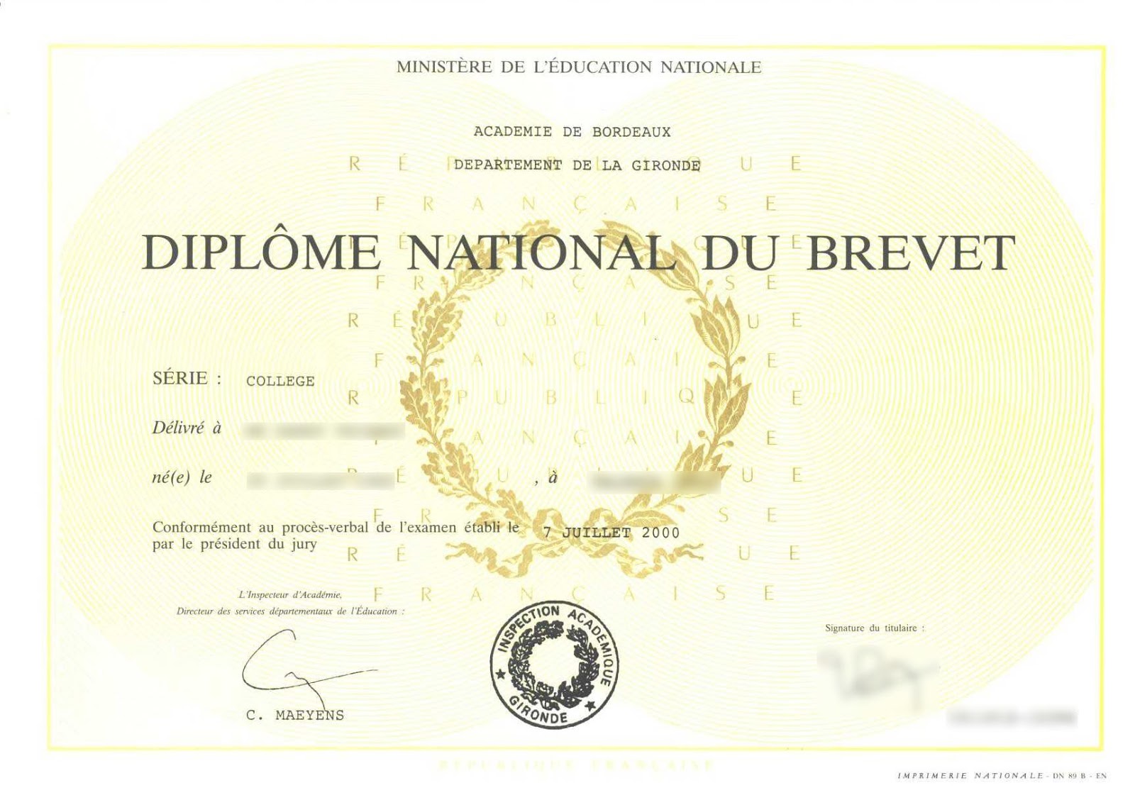 diplome voltaire
