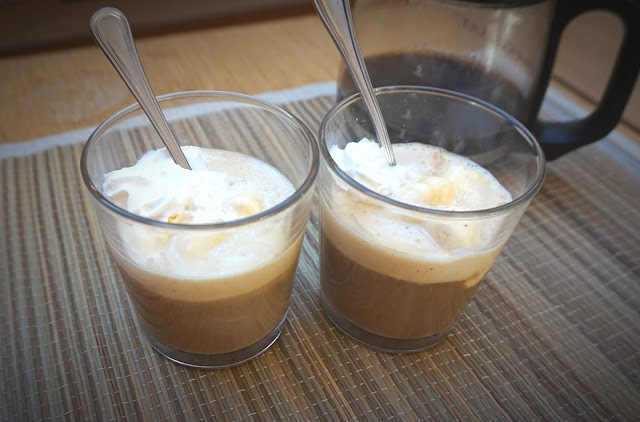 Café con helado. Affogato.