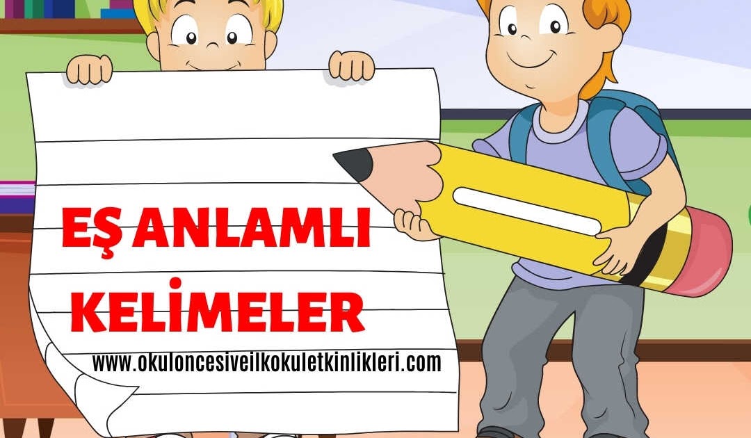 Eş Anlamlı Kelimeler İnteraktif Türkçe 4.Sınıf