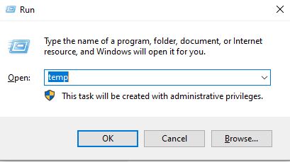 Windows Temp Files