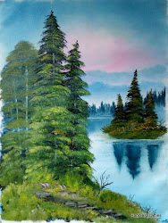 bob ross paintings beginners easy landscape island wilderness try episode happy