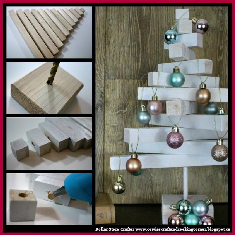 Dollar Store Crafter Turn Wooden Dowels Into A Christmas Tree