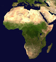 Afrika'nın uydu görüntüsü