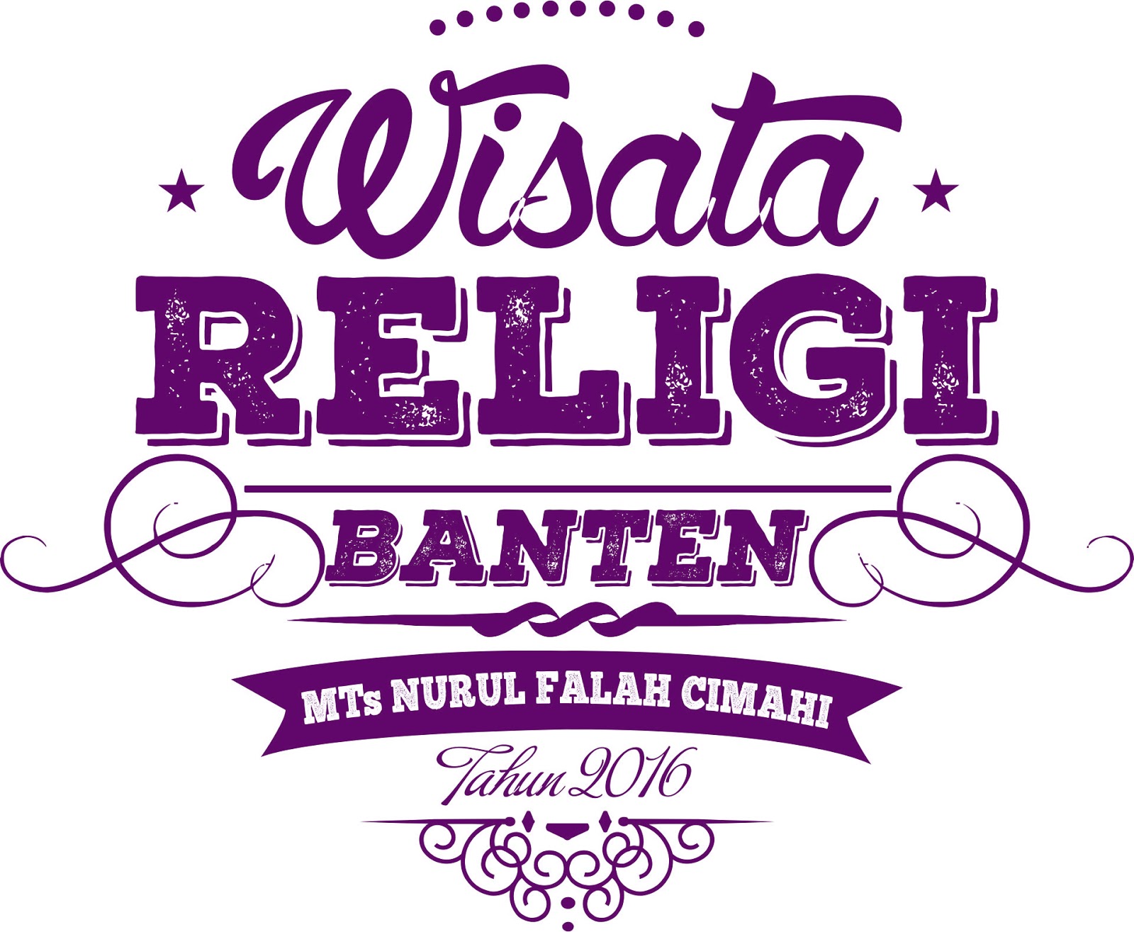 Contoh Desain Kaos Study Tour (karya wisata) SD, SMP/MTs Menarik