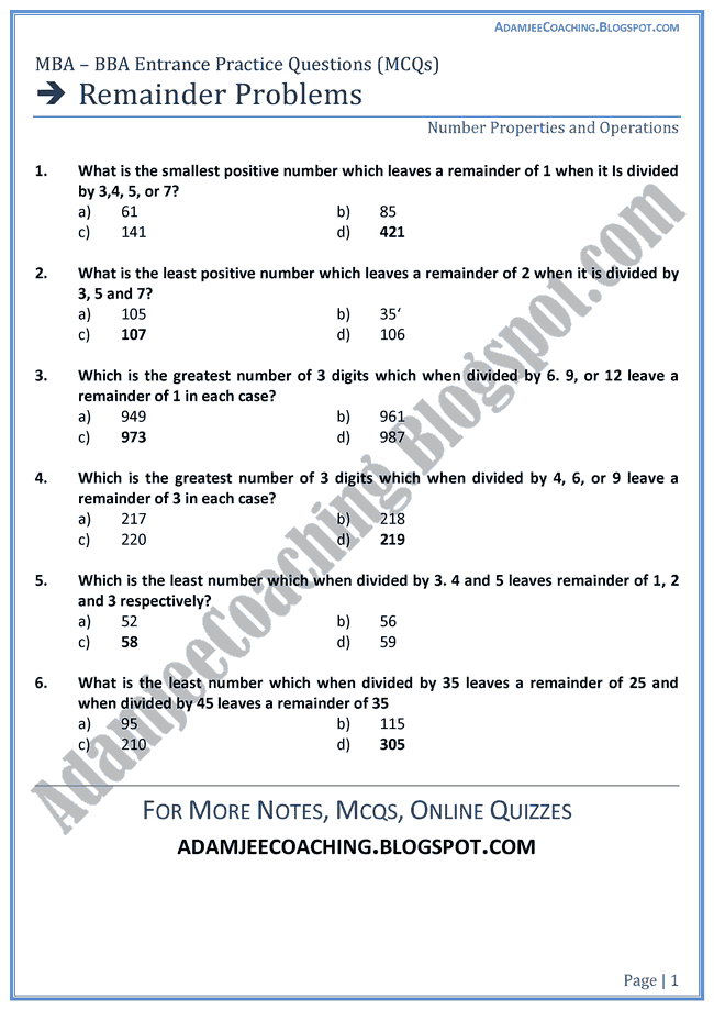 adamjee-coaching-remainder-problems-entrance-practice-questions-mba-bba
