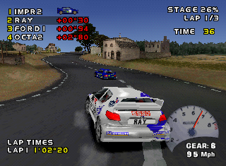 Need for Speed: V-Rally 2 PS1 Gameplay HD (Beetle PSX HW) 
