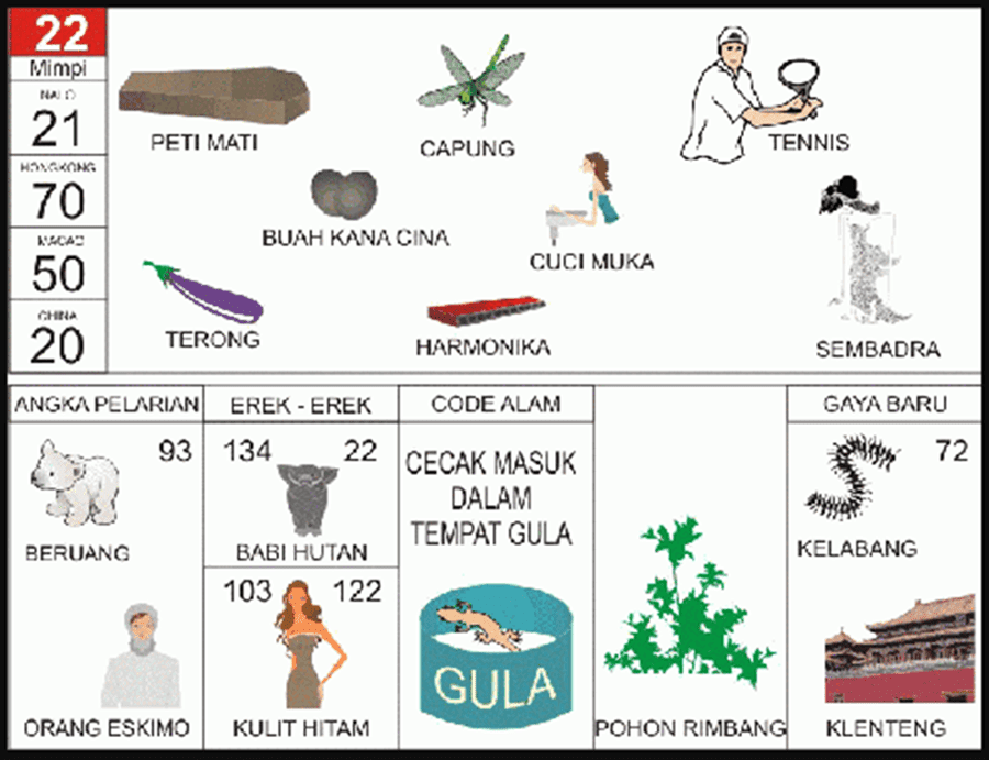 Buku Mimpi 2d Bergambar Angka Main 22 Plus Erek Erek Dan Kode Alam Buku Mimpi 2d Bergambar