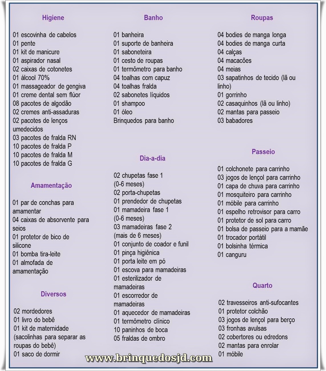 Lista De Brinquedos BB6