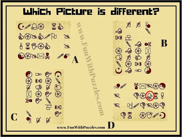 Code Breaking Odd One Out Picture Puzzle Answer