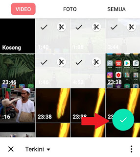 Cara Menggabungkan Video di InShot