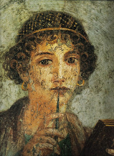 Safo - Fresco de la ciudad de Pompeya