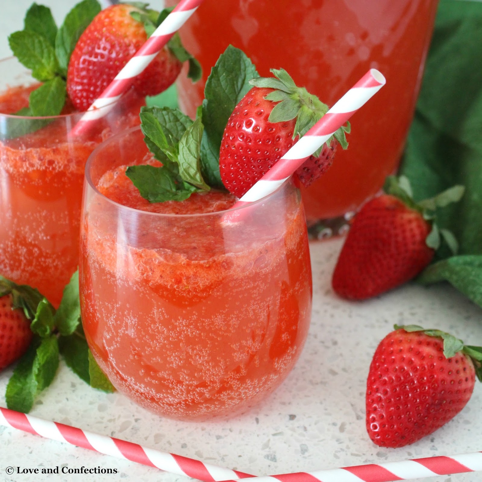 Strawberry Lemonade Spritzer