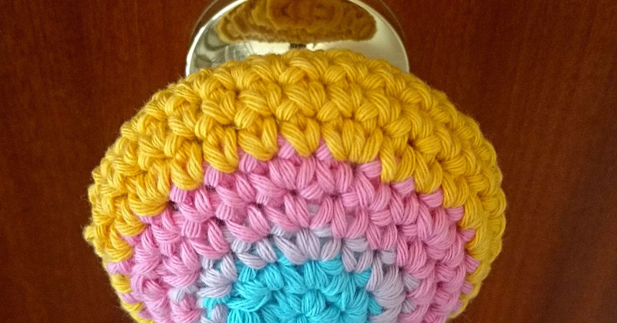 Crochet door knob round covers