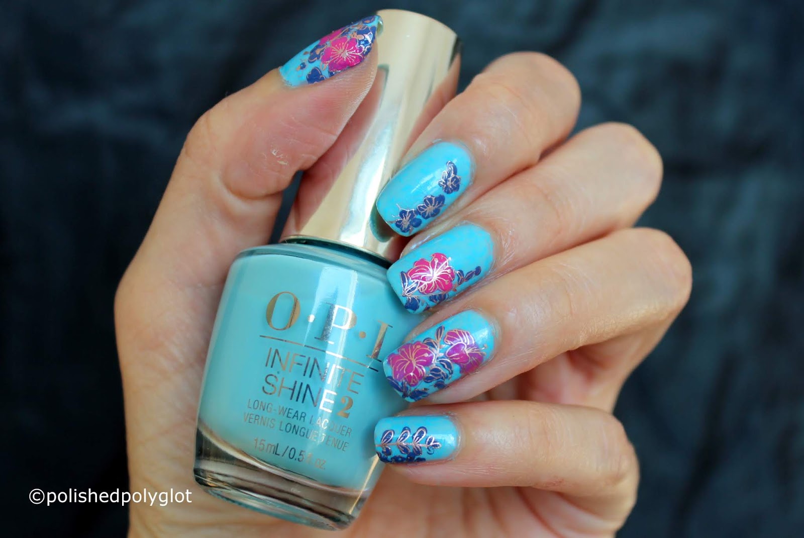 Nail Art │Floral Manicure to cheer us up! / Polished Polyglot