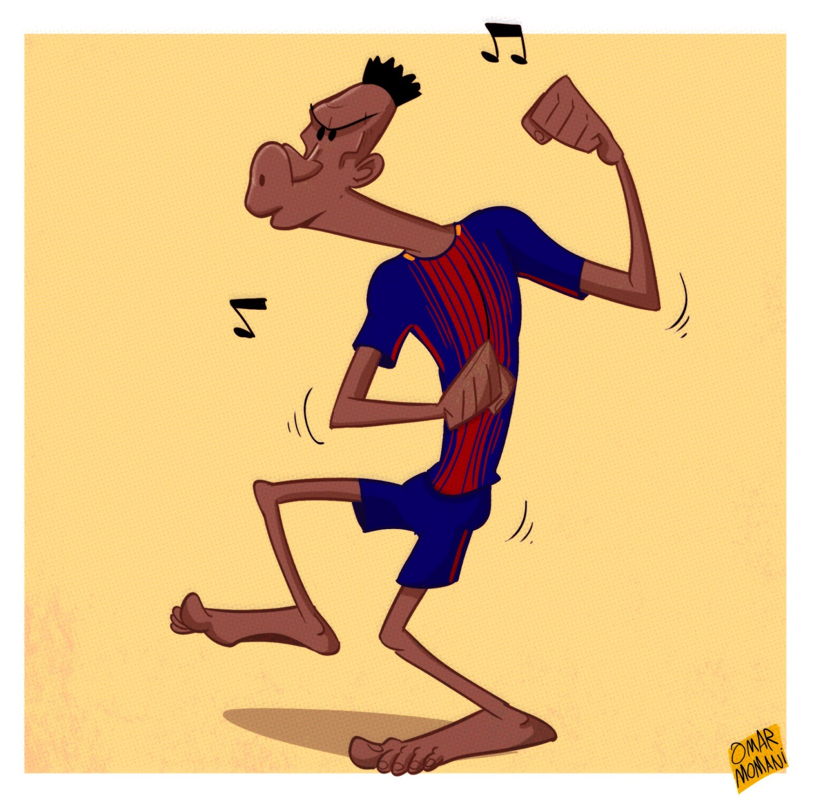 Omar Momani cartoons: Yerry Mina