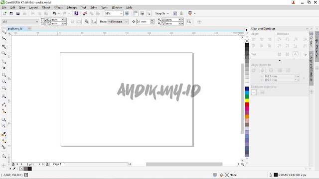 corel draw, tutorial corel draw, membuat efek gradasi, gradient, gradasi warna