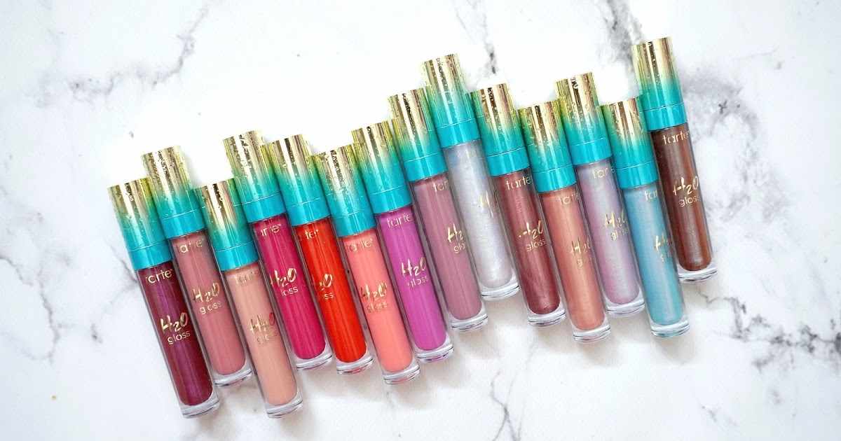 Review & Swatches TARTE H2O Lip Gloss Rainforest of the Sea