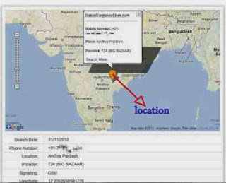 Mobile tracker with name and address image photo picture