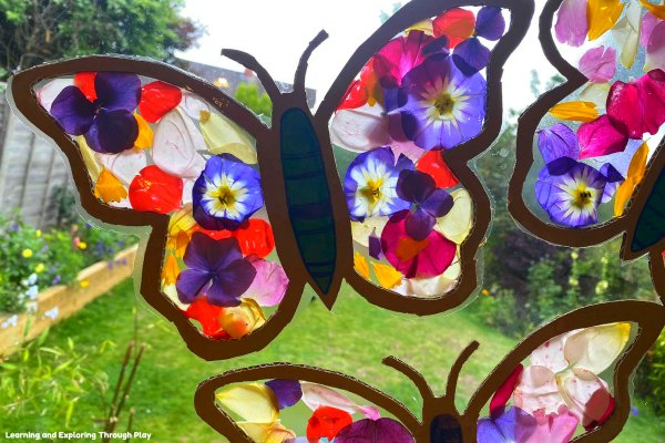 Petal Butterfly Sun Catcher Craft