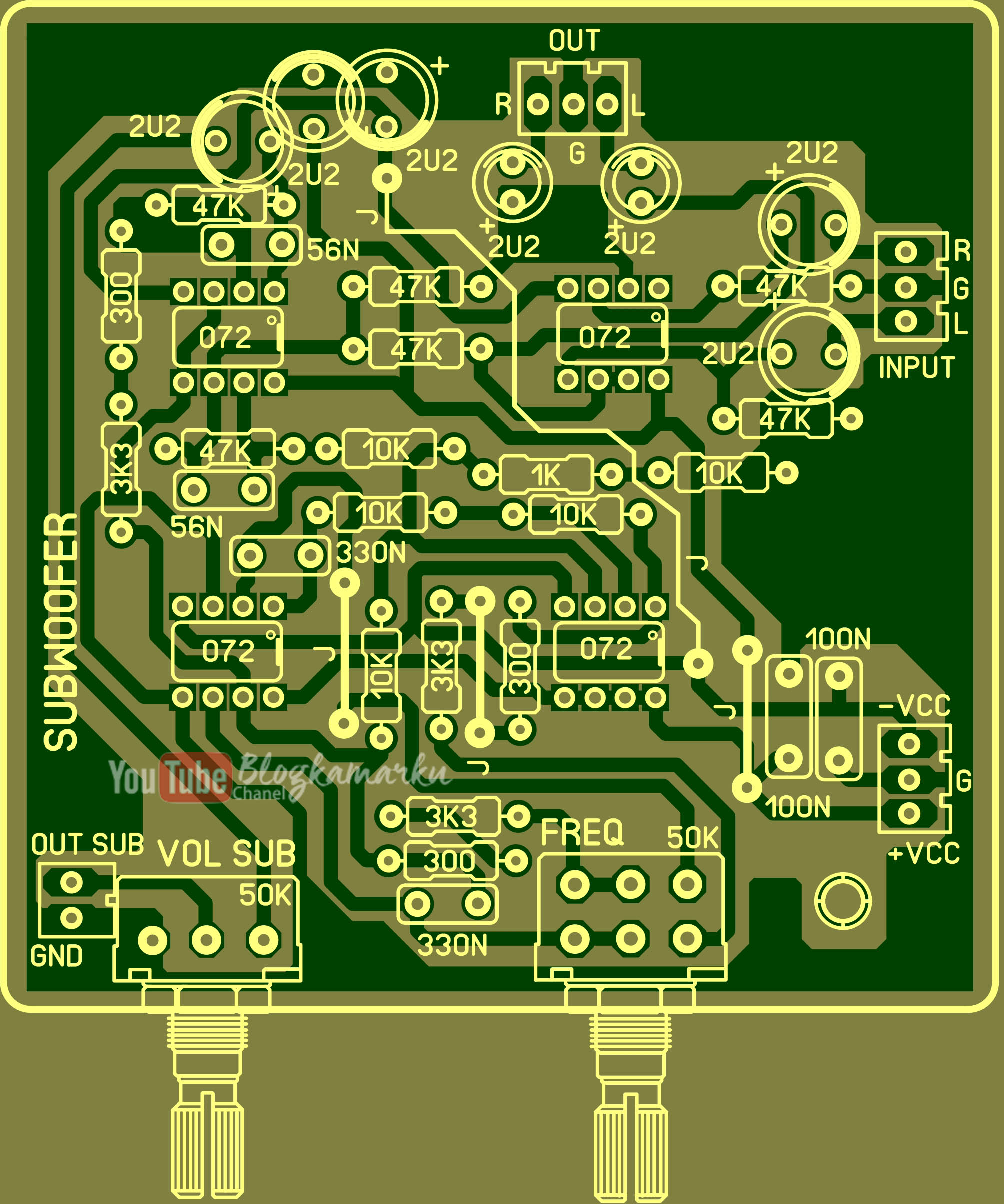 Membuat Rangkaian LPF Subwoofer agar bass nendang BLOGKAMARKU