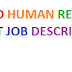 Standard Human Resource Assistant Job Description