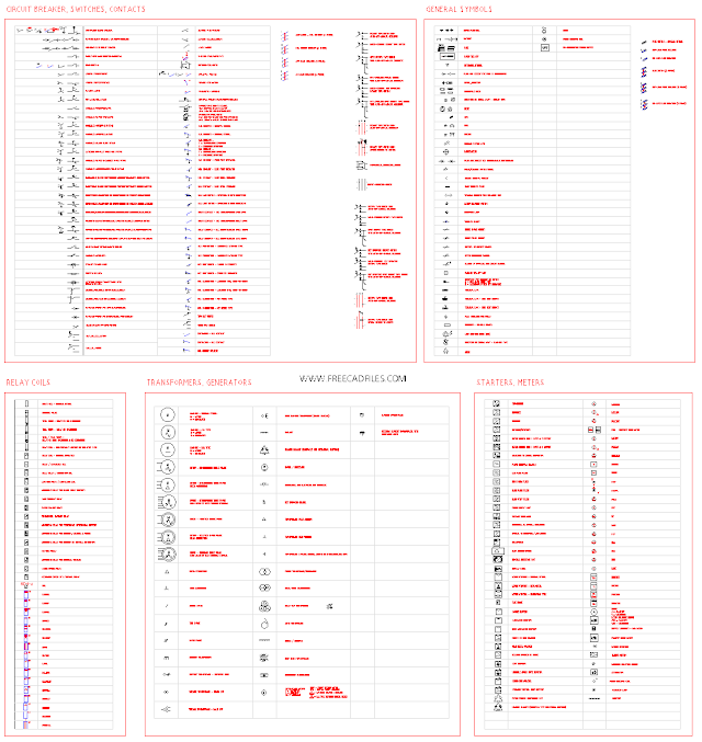 CAD Blocks Of Electrical Symbols [DWG]