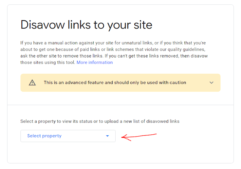 disavow low quality backlinks