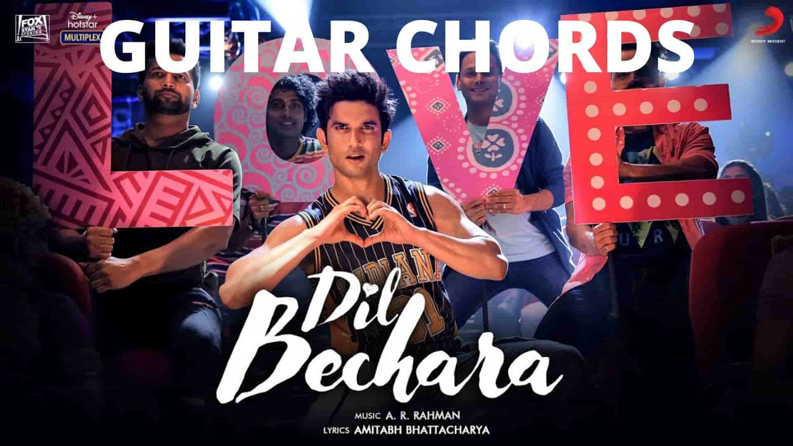 Dil Bechara A R Rahman Guitar Chords Learn songs like uiyre bombay, main tumhara, dil se re and chekka chivantha vaanam mazhai kuruvi easy. dil bechara a r rahman guitar chords