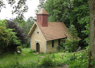 Small and quiet chapel in the German countryside.