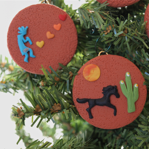 Melody O'Beau Designs: Southwestern Christmas Ornaments from Polymer 
