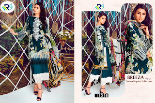 R9 Designer Breeza Vol 2 Satin Cotton Pakistani Suits