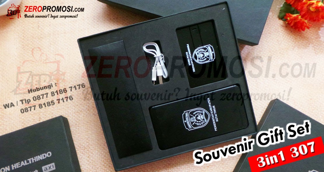 Souvenir Eksklusif Gift Set 3in1 Kode 307 Custom Logo Souvenir