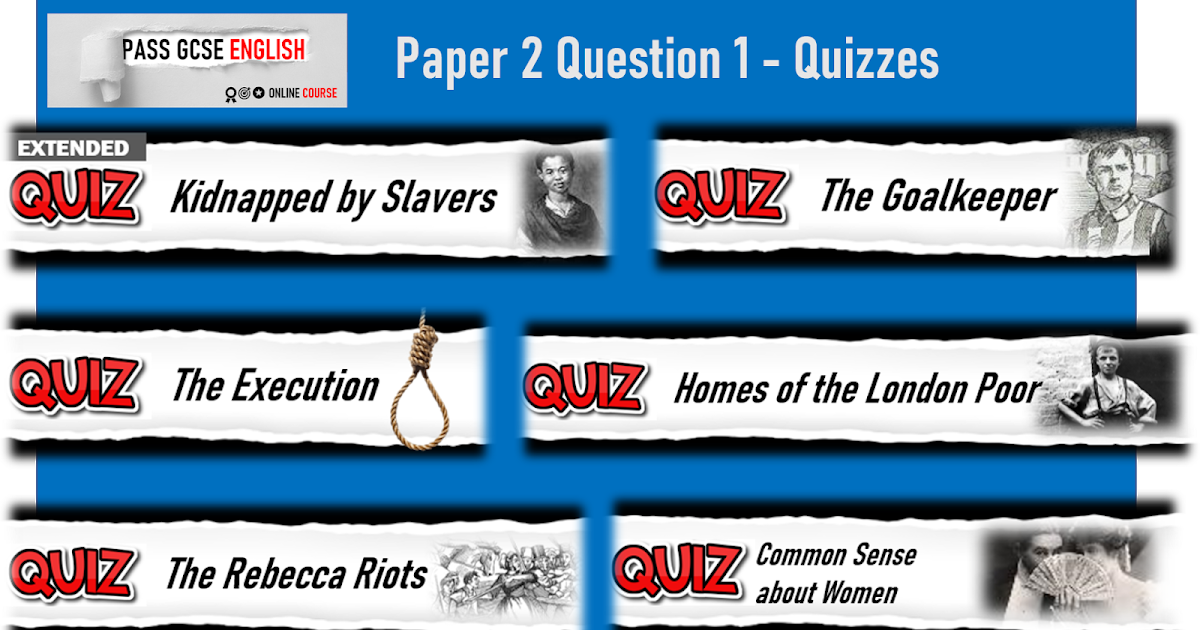 pass-gcse-english-gcse-english-paper-2-question-1-resources-quizzes