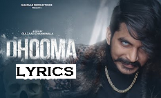 Dhooma Song Lyrics Gulzaar Chhaniwala