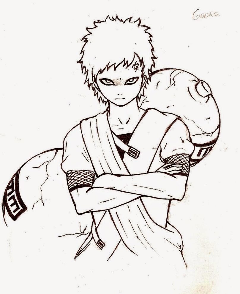 You can download and print out the coloring pages for kids gaara from our w...