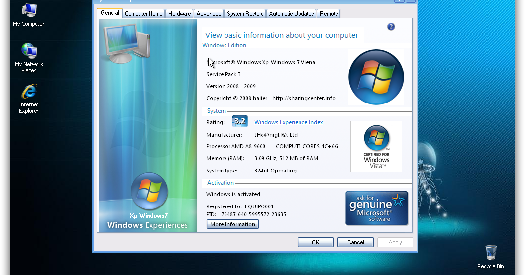 Windows XP SP3 Vienna Edition ISO x86, Descarga gratuita