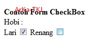 Contoh Form Type Checkbox di HTML
