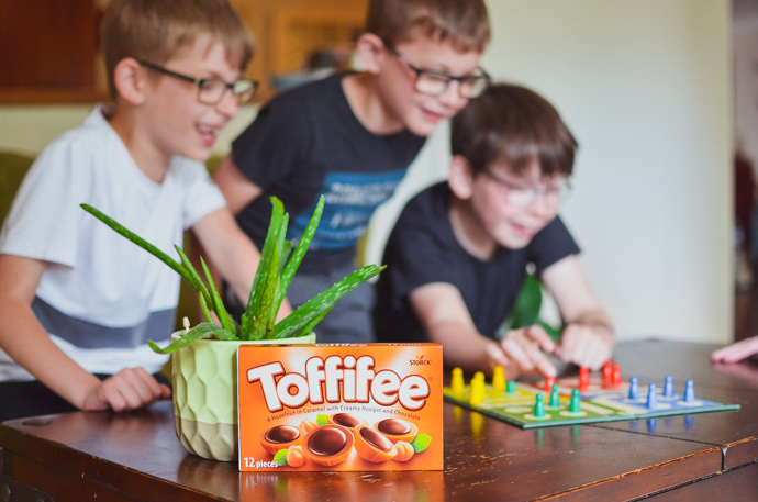 toffifee, games night, family fun