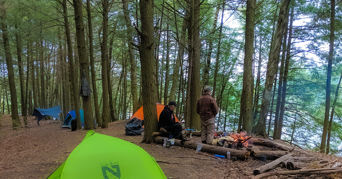 Primitive Camping along the Ice Age National Trail in the Chequamegon National Forest