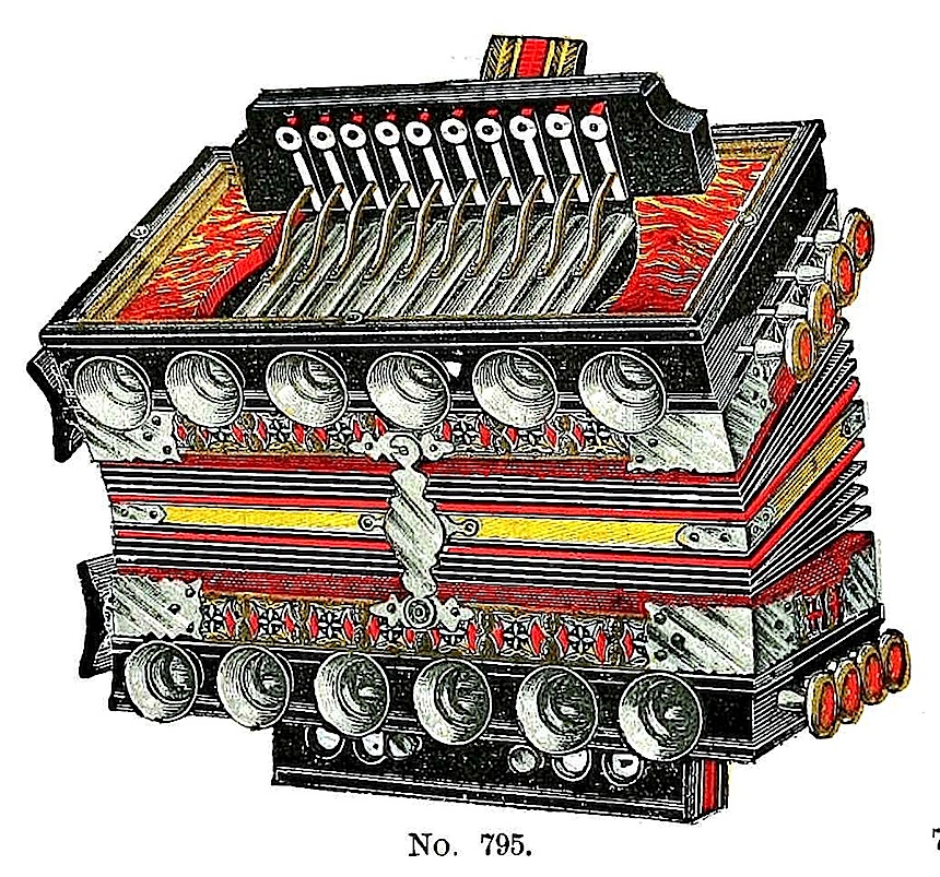 1890 accordion an 1890 accordion from a color catalog