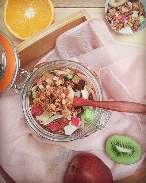 Granola Casera Con Semillas Y Frutas Deshidratadas En Crock Pot 
