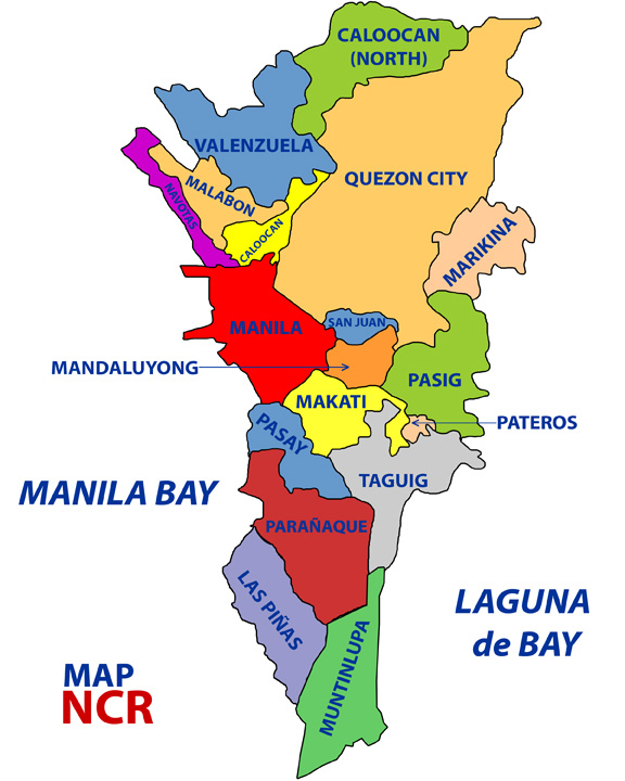 National Capital Region Philippines Map - Gabbie Christiana