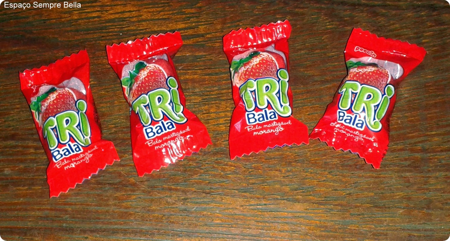 Espaço Sempre Bella Resenha TRI Bala Sabor Morango / TRI Bala Sabor 2 Frutas Peccin Espaço Sempre Bella Resenha TRI Bala Sabor Morango / TRI Bala Sabor 2 Frutas Peccin