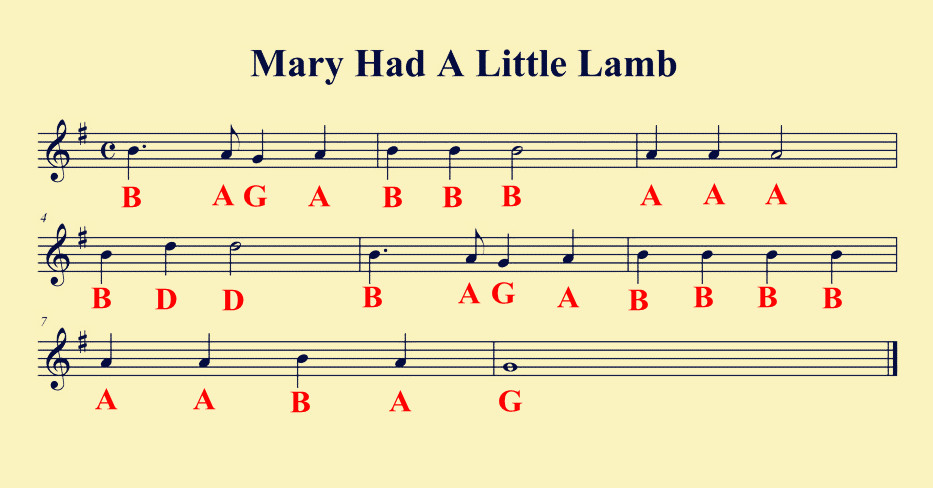 Amazing Recorder Mary had a little lamb