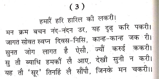 surdas ke pd class 10 surdas ke 3rd pd