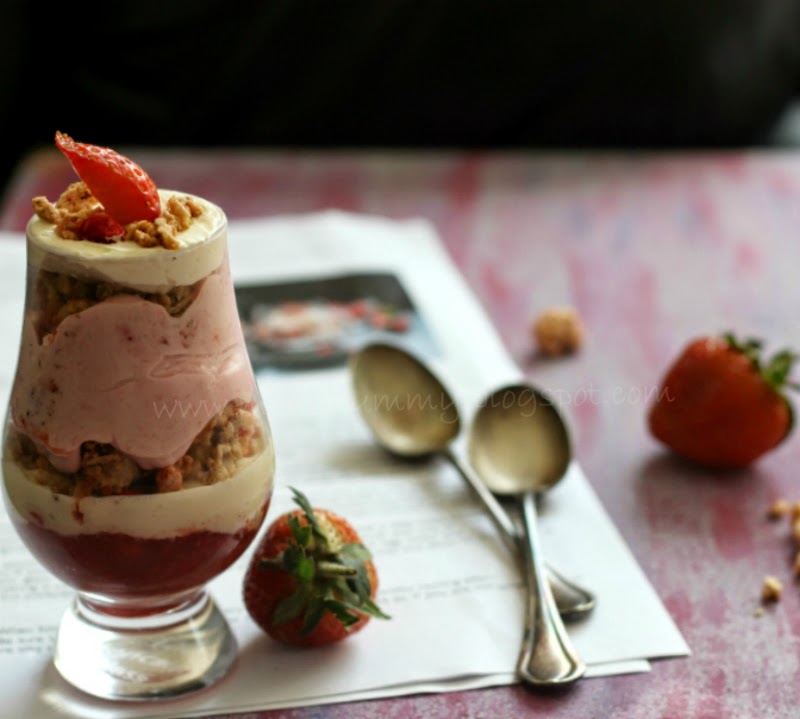 Merry Tummy Strawberry Fools, With Jordans Cereals And Edd Kimber Recipe