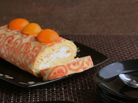 Apricot Swiss Roll - Happy Blogversary!!